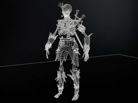 Skeleton5 3Dモデル