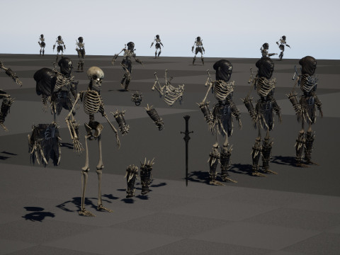Skeleton5 3Dモデル