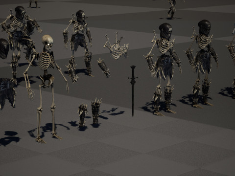 Skeleton5 3Dモデル