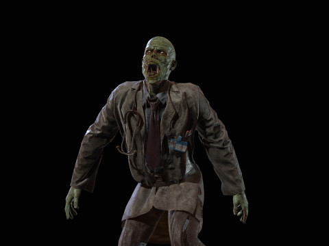 ZombieDoctor 3Dモデル