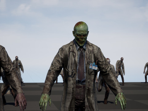 ZombieDoctor 3Dモデル