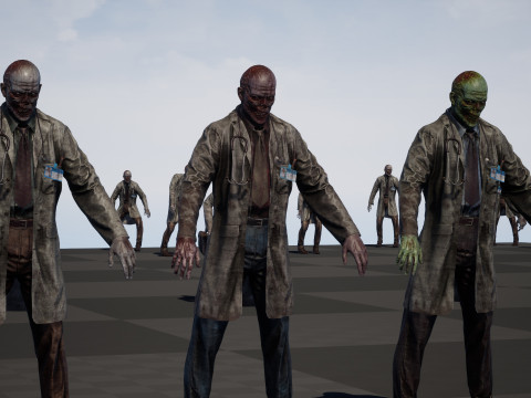 ZombieDoctor 3Dモデル