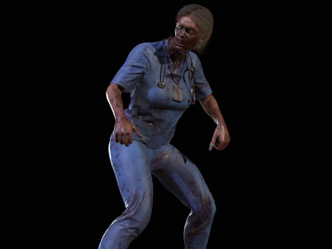 ZombieVerpleegster 3D Model