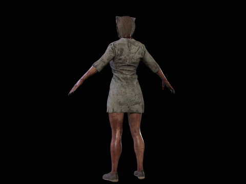 ZombieVerpleegster 3D Model