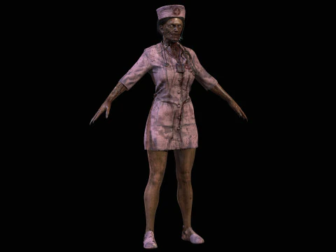 ZombieVerpleegster 3D Model