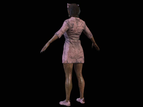 ZombieVerpleegster 3D Model