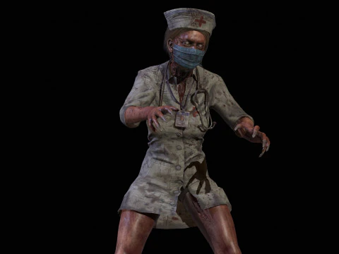 ZombieVerpleegster 3D Model