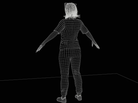 ZombieVerpleegster 3D Model