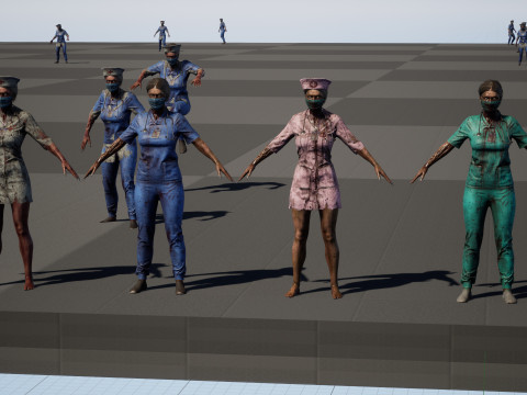 ZombieNurse 3Dモデル