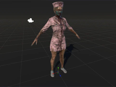 ZombieVerpleegster 3D Model