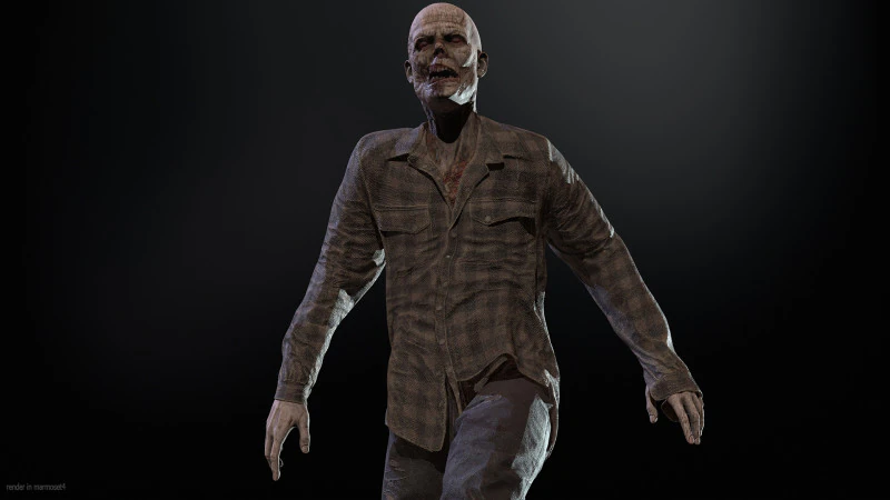 ZombieCity01 3D Model .c4d .max .obj .3ds .fbx .stl .blend 