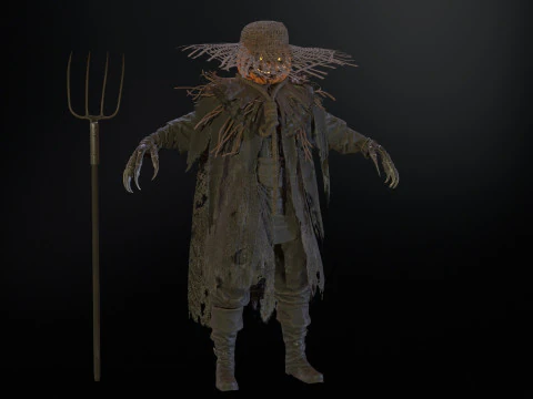 ScarecrowPumpkinHead 3D Model