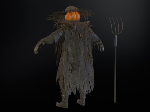 ScarecrowPumpkinHead 3D Модель