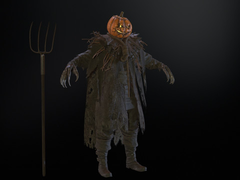 ScarecrowPumpkinHead 3D Модель