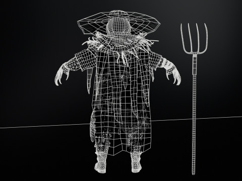 ScarecrowPumpkinHead 3D Модель