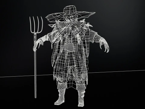 ScarecrowPumpkinHead 3D Model