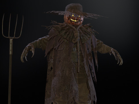 ScarecrowPumpkinHead 3D Модель