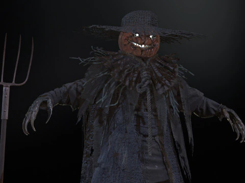 ScarecrowPumpkinHead 3D Model