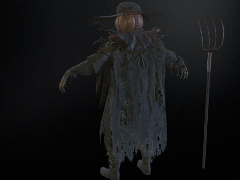 ScarecrowPumpkinHead 3D Модель