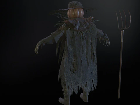 ScarecrowPumpkinHead 3D Model