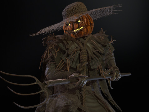 ScarecrowPumpkinHead 3D Модель
