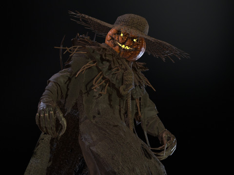 ScarecrowPumpkinHead 3D Модель