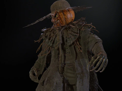 ScarecrowPumpkinHead 3D Model