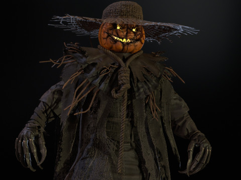 ScarecrowPumpkinHead 3D Модель