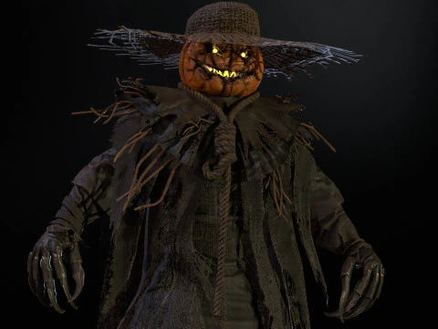 ScarecrowPumpkinHead 3D Model