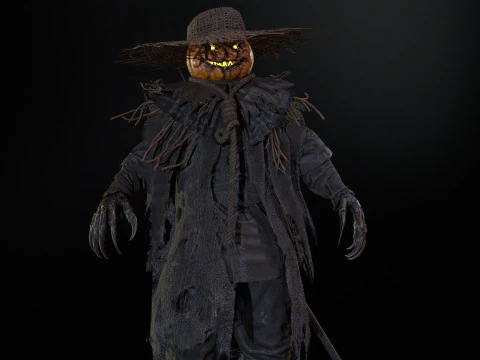 ScarecrowPumpkinHead 3D Model