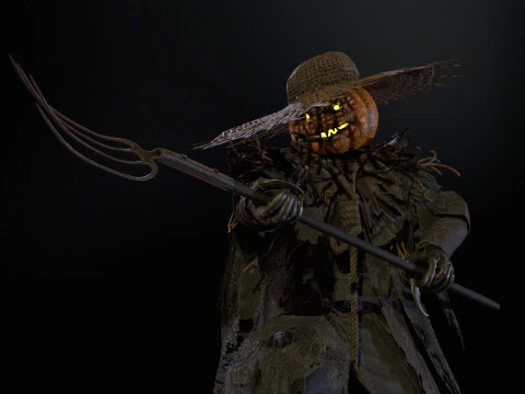 ScarecrowPumpkinHead 3D Model