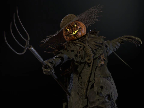 ScarecrowPumpkinHead 3D Model