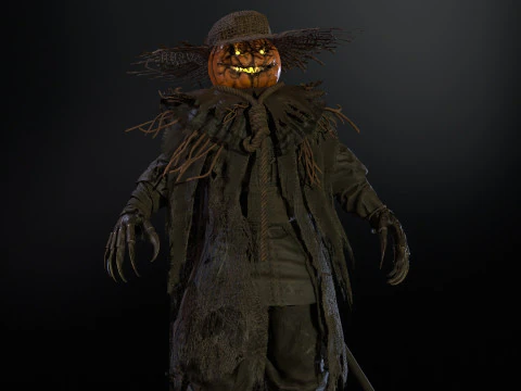 ScarecrowPumpkinHead 3D Model