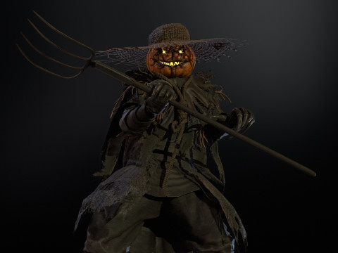 ScarecrowPumpkinHead 3D Модель