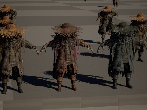 ScarecrowPumpkinHead 3D Модель