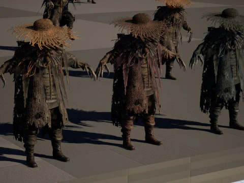 ScarecrowPumpkinHead 3D Model