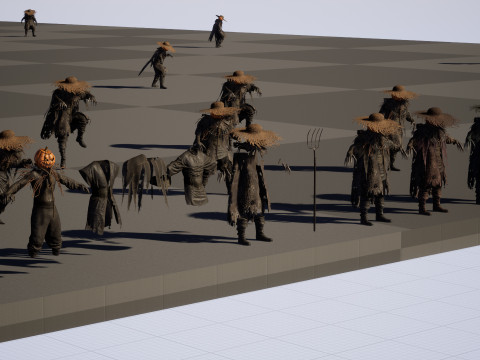 ScarecrowPumpkinHead 3D Модель