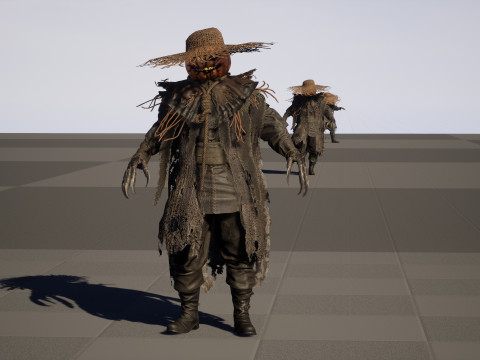 ScarecrowPumpkinHead 3D Модель