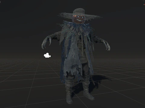 ScarecrowPumpkinHead 3D Model