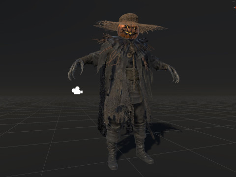 ScarecrowPumpkinHead 3D Модель
