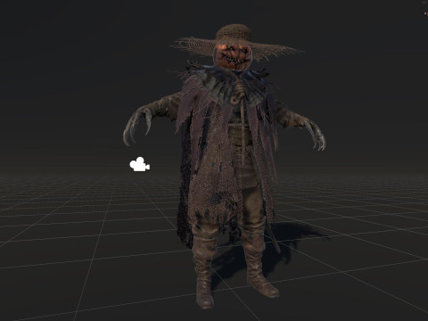 ScarecrowPumpkinHead 3D Модель