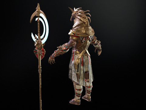 Egyptian Gods Anubis 3D मॉडल