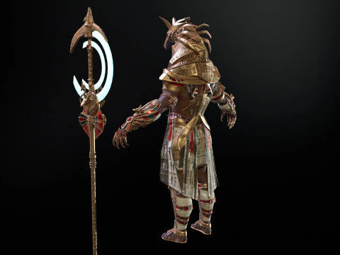 Egyptian Gods Anubis 3D Model