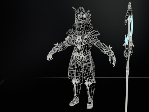 Egyptian Gods Anubis 3D मॉडल