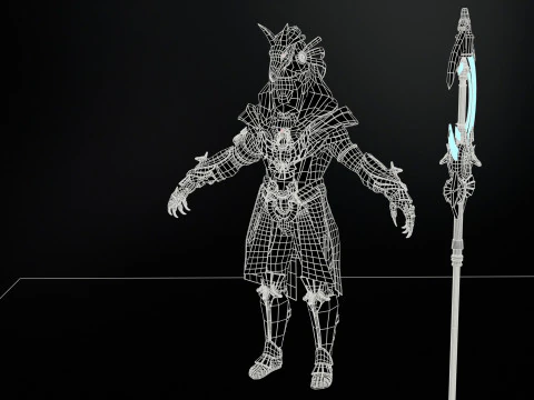 Egyptian Gods Anubis 3D Model