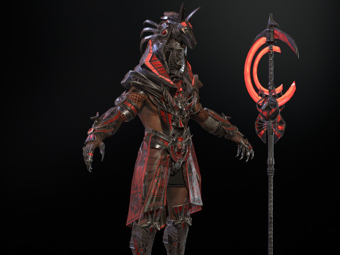 Egyptian Gods Anubis 3D मॉडल