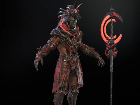 Egyptian Gods Anubis 3D Model