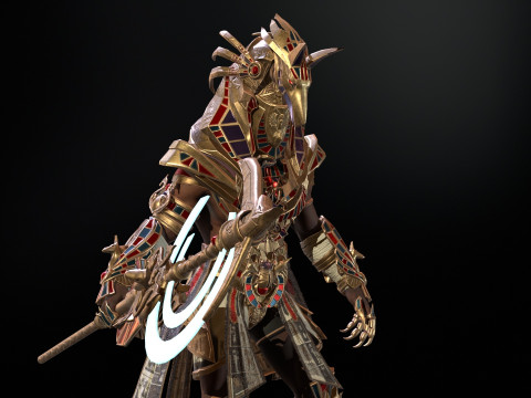 Egyptian Gods Anubis 3D मॉडल