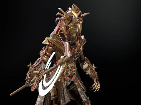 Egyptian Gods Anubis 3D Model