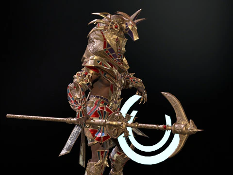 Egyptian Gods Anubis 3D Model